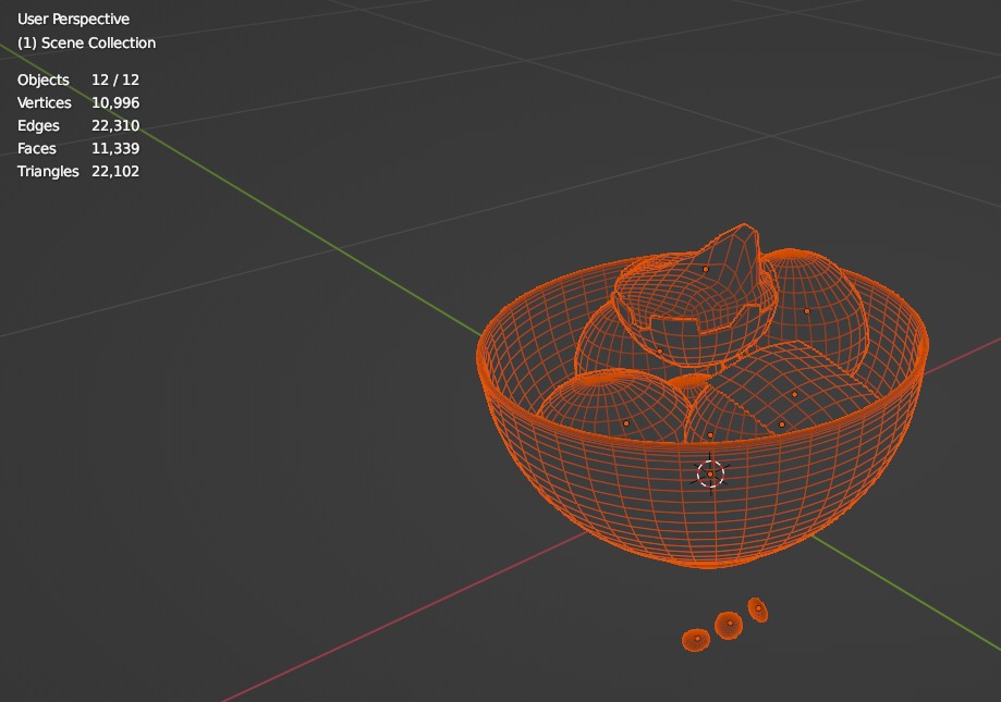 Potato balls 3D model_3