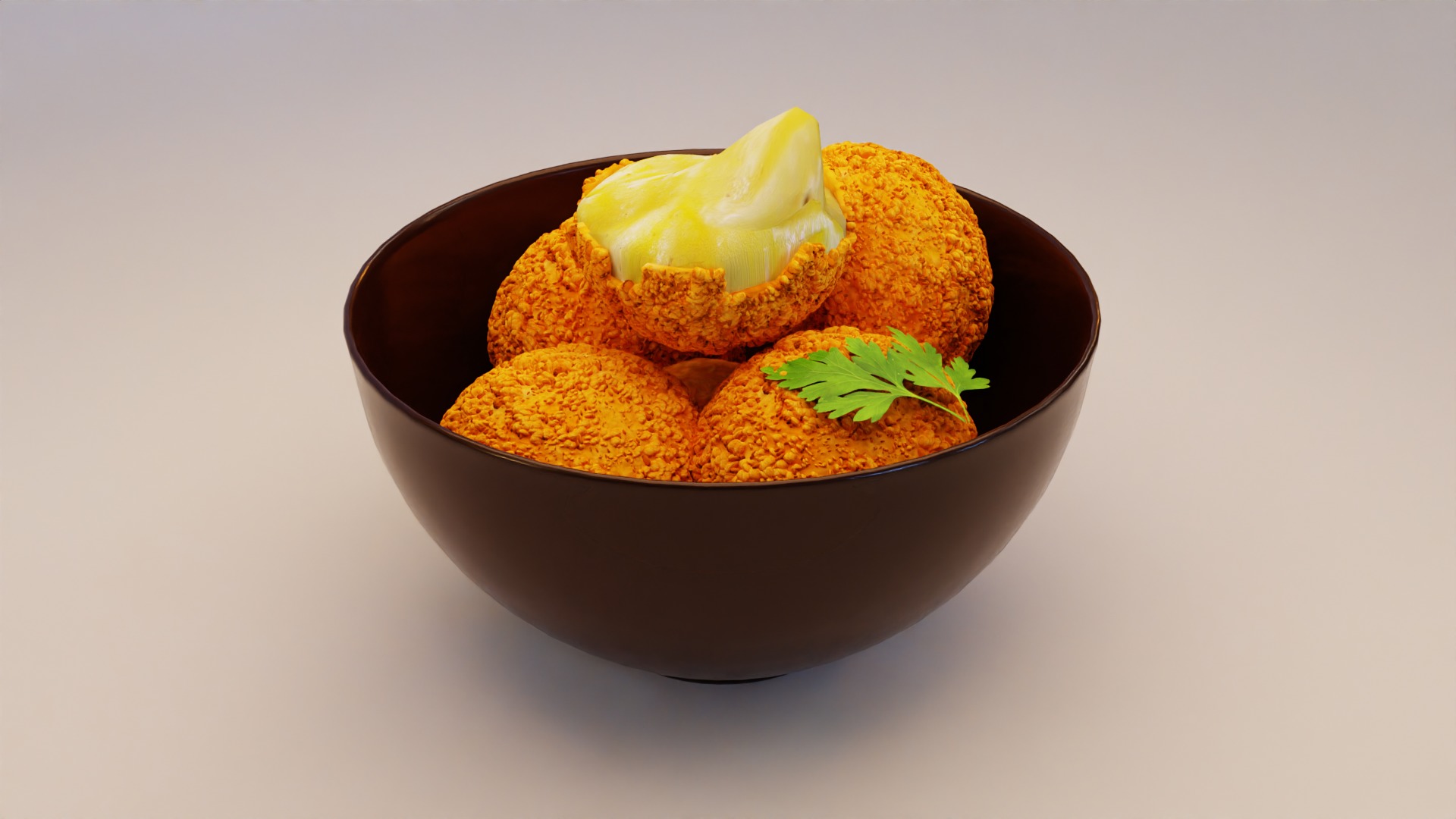 Potato balls 3D model_2