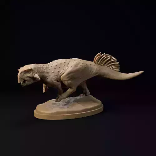 Psittacosaurus running 1-20 scale pre-supported dinosaur 3D print model
