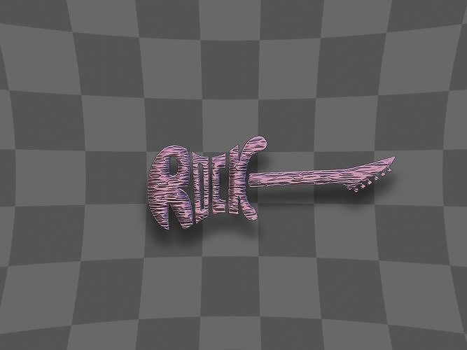 Electric guitar 3D print model