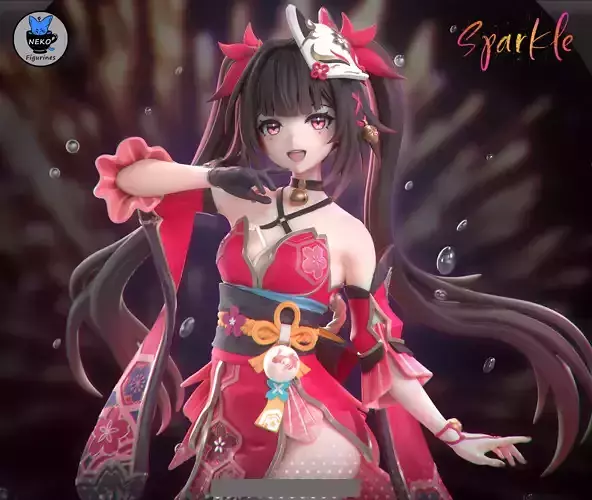 Sparkle - Honkai Star Rail Game Figure For 3D Printing 3D print model