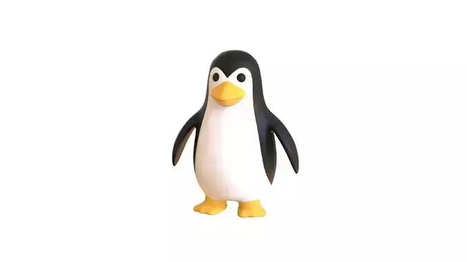 Cartoon Penguin v002