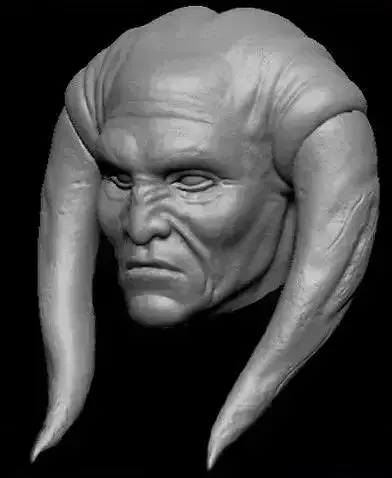 Saesee-Tiin Head Sculpt - Star Wars  - Custom Action Figure 