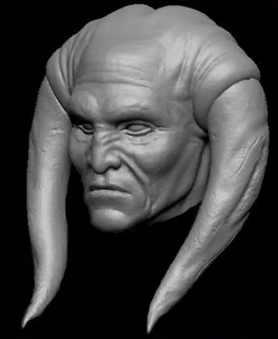 Saesee-Tiin Head Sculpt - Star Wars  - Custom Action Figure  3D print model_0