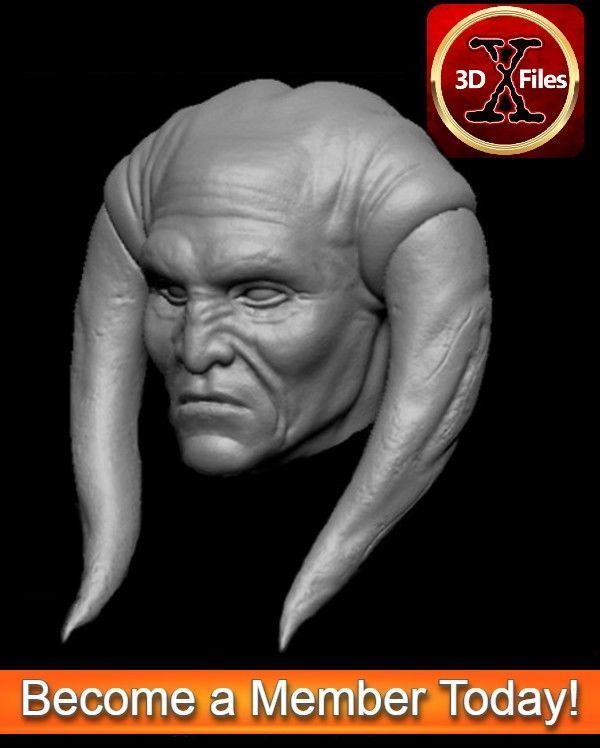 Saesee-Tiin Head Sculpt - Star Wars  - Custom Action Figure  3D print model_2