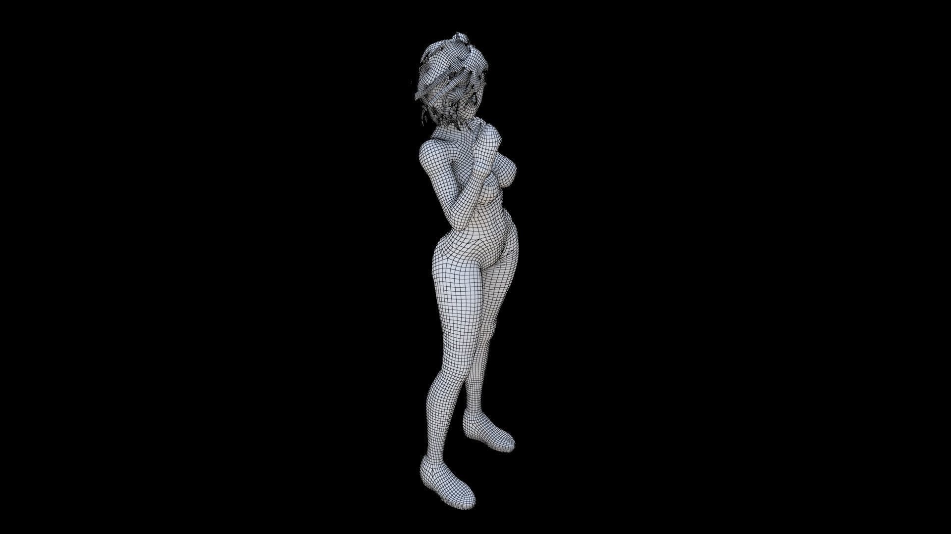 Futuristic Cyborg 3D model_5