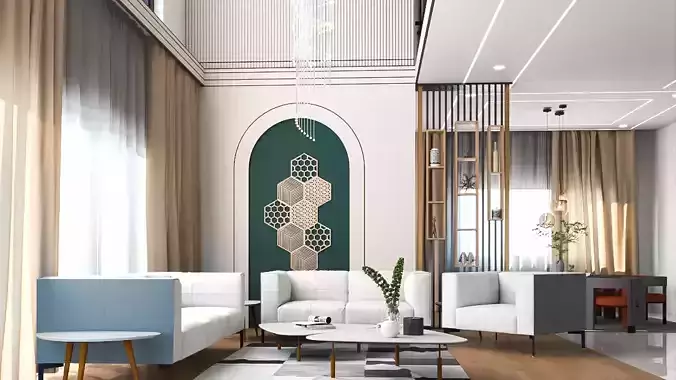 Modern Luxurious Living Room