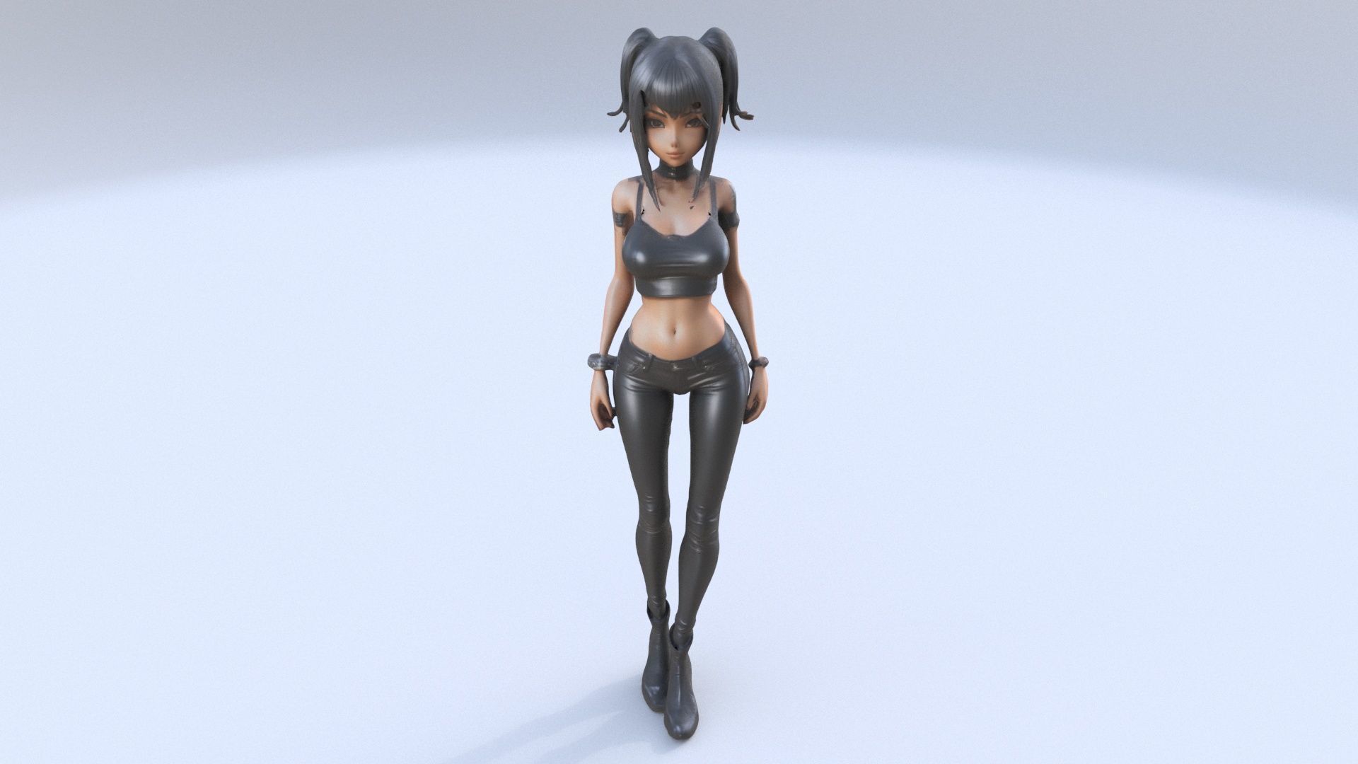 Modern Powerhouse 3D model_1