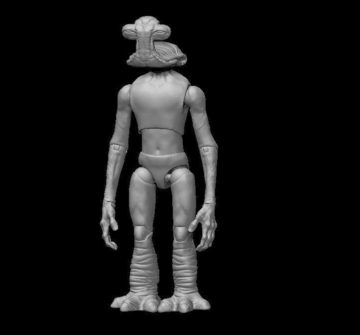 Ithorian  Action Figure - Star Wars Action Figure - custom 3D print model_4