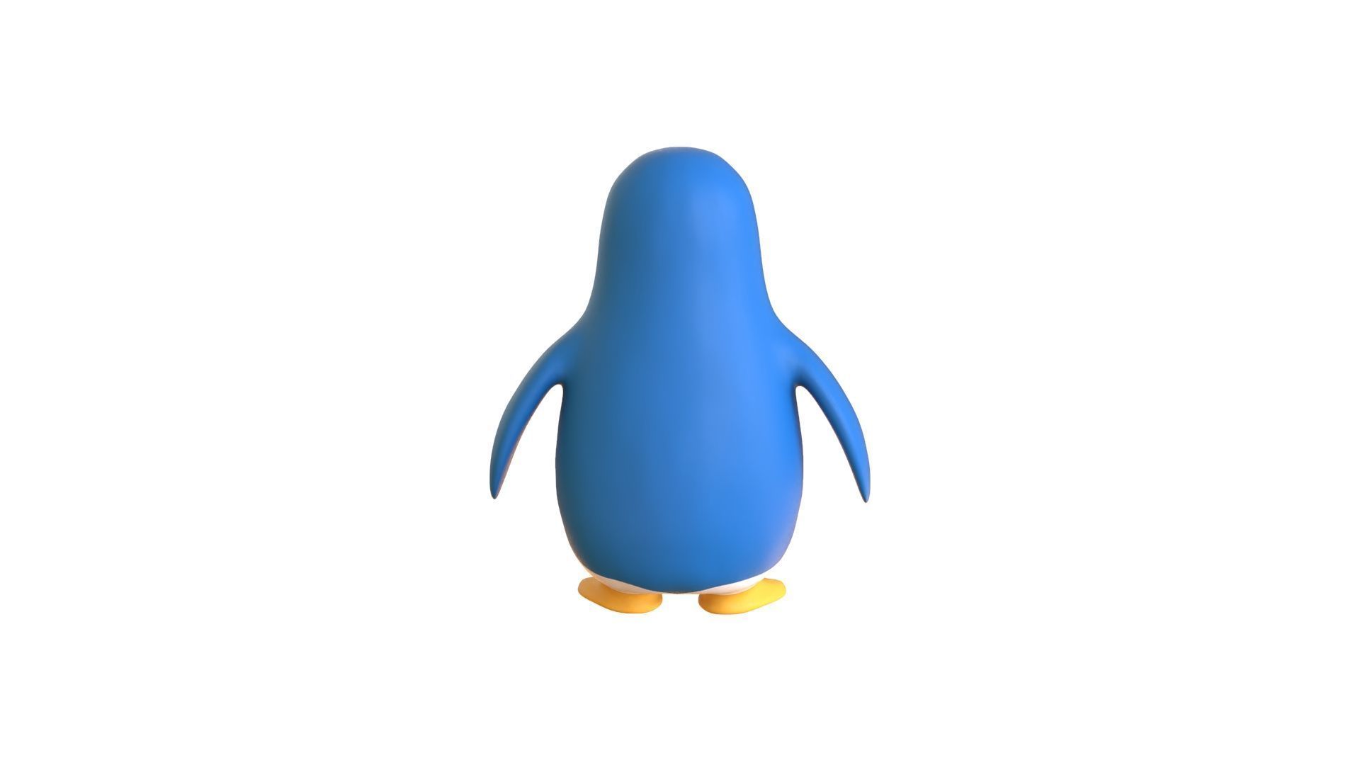 Cartoon Penguin v003  Low-poly 3D model_7