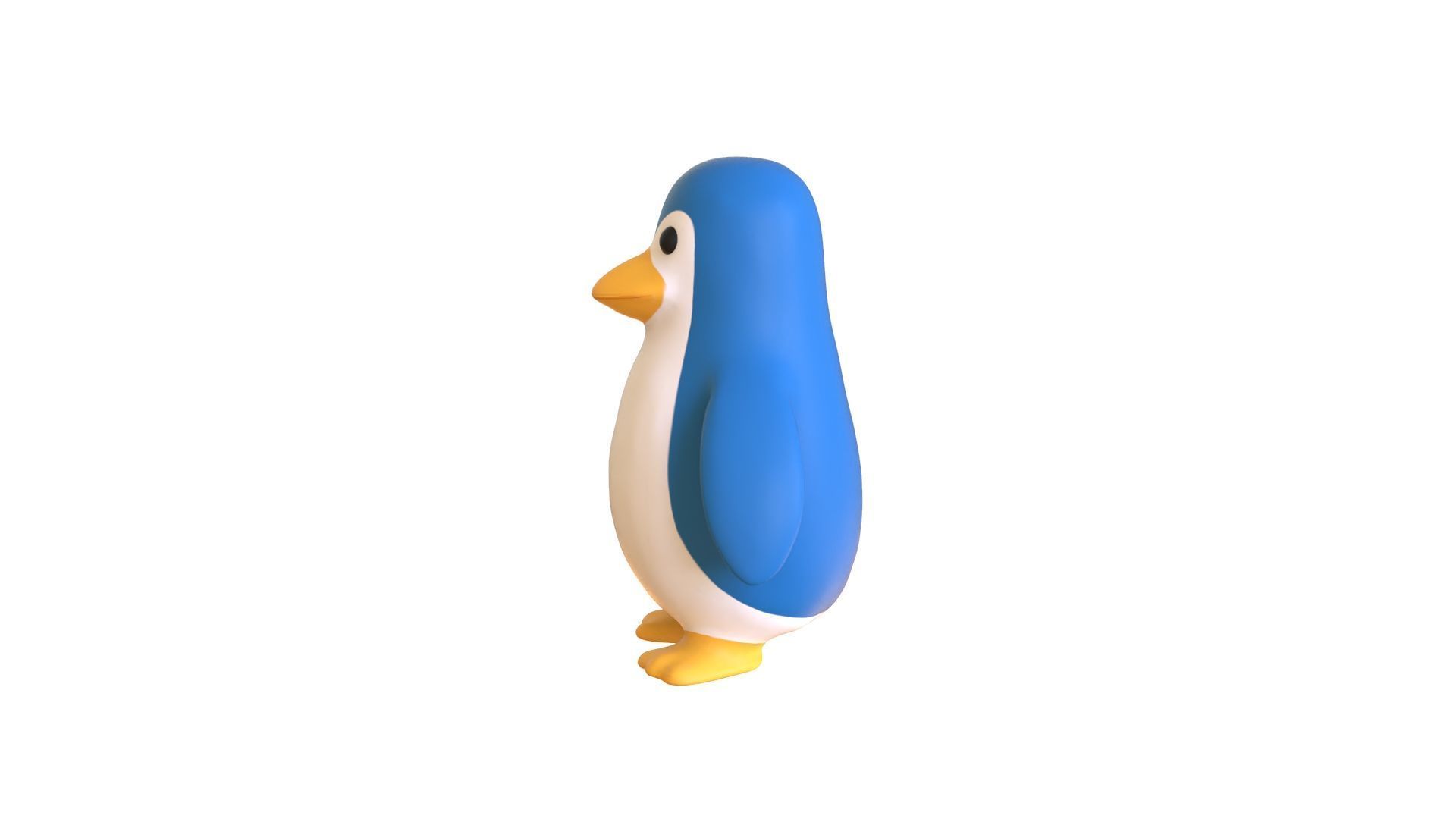 Cartoon Penguin v003  Low-poly 3D model_3