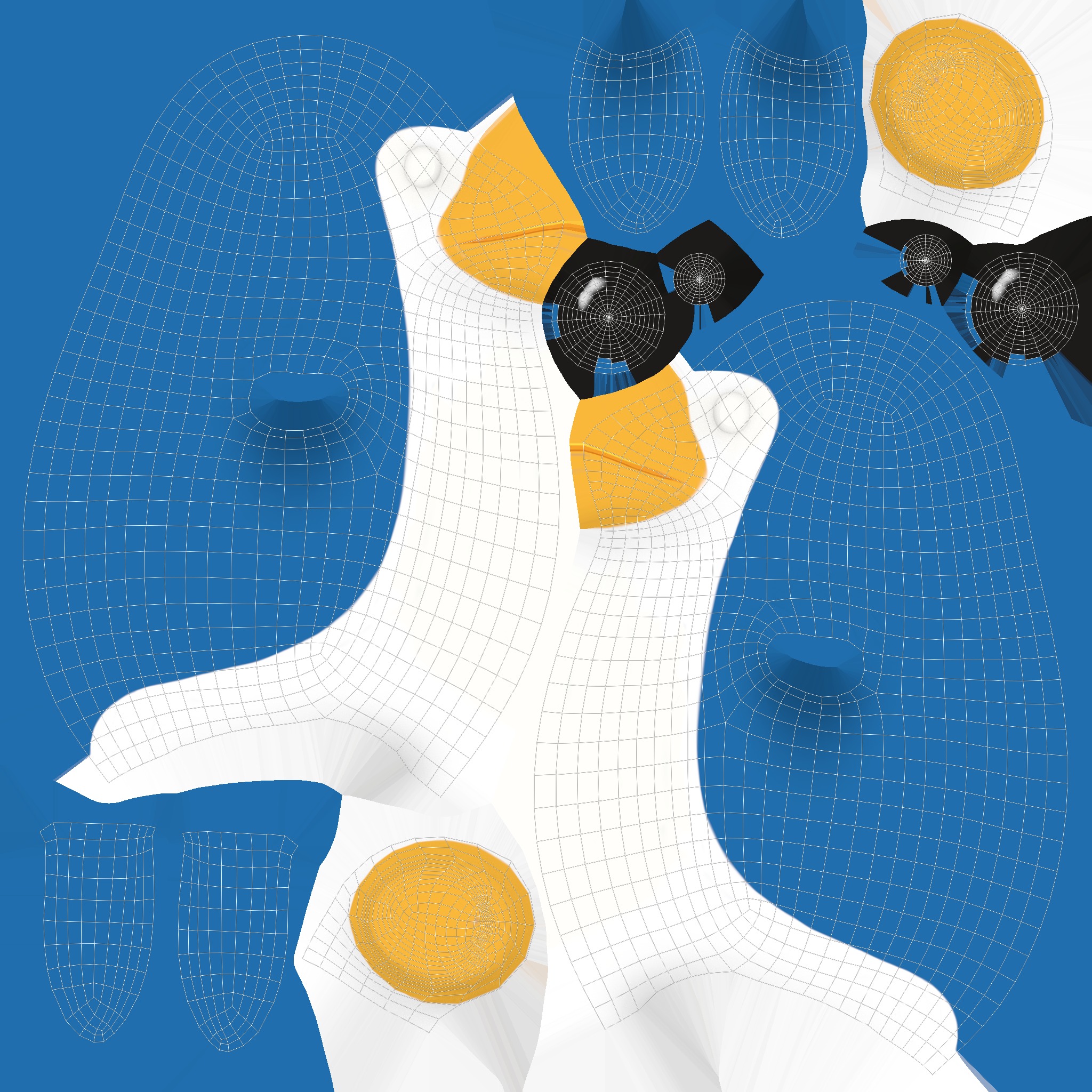 Cartoon Penguin v003  Low-poly 3D model_17