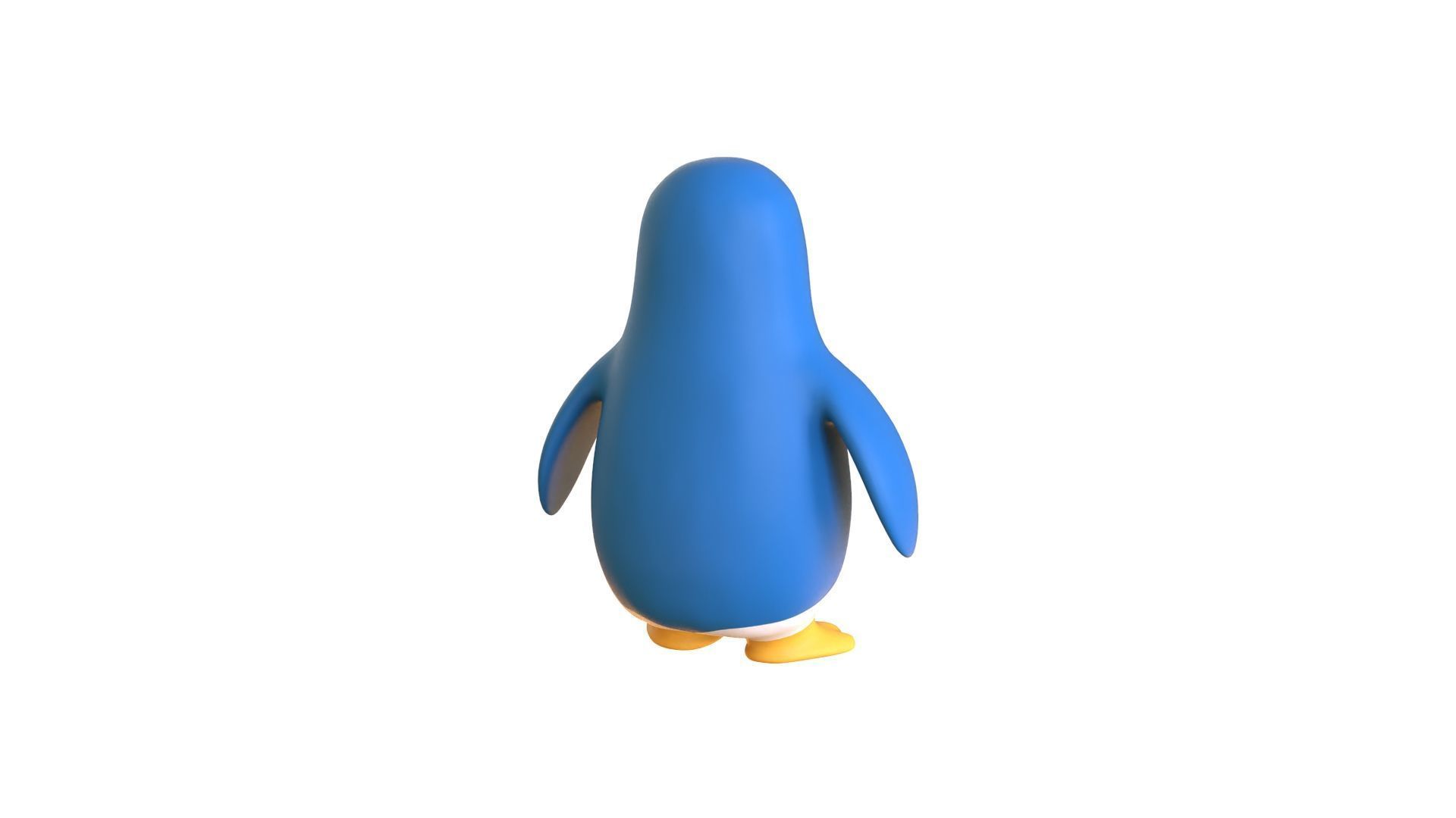 Cartoon Penguin v003  Low-poly 3D model_8