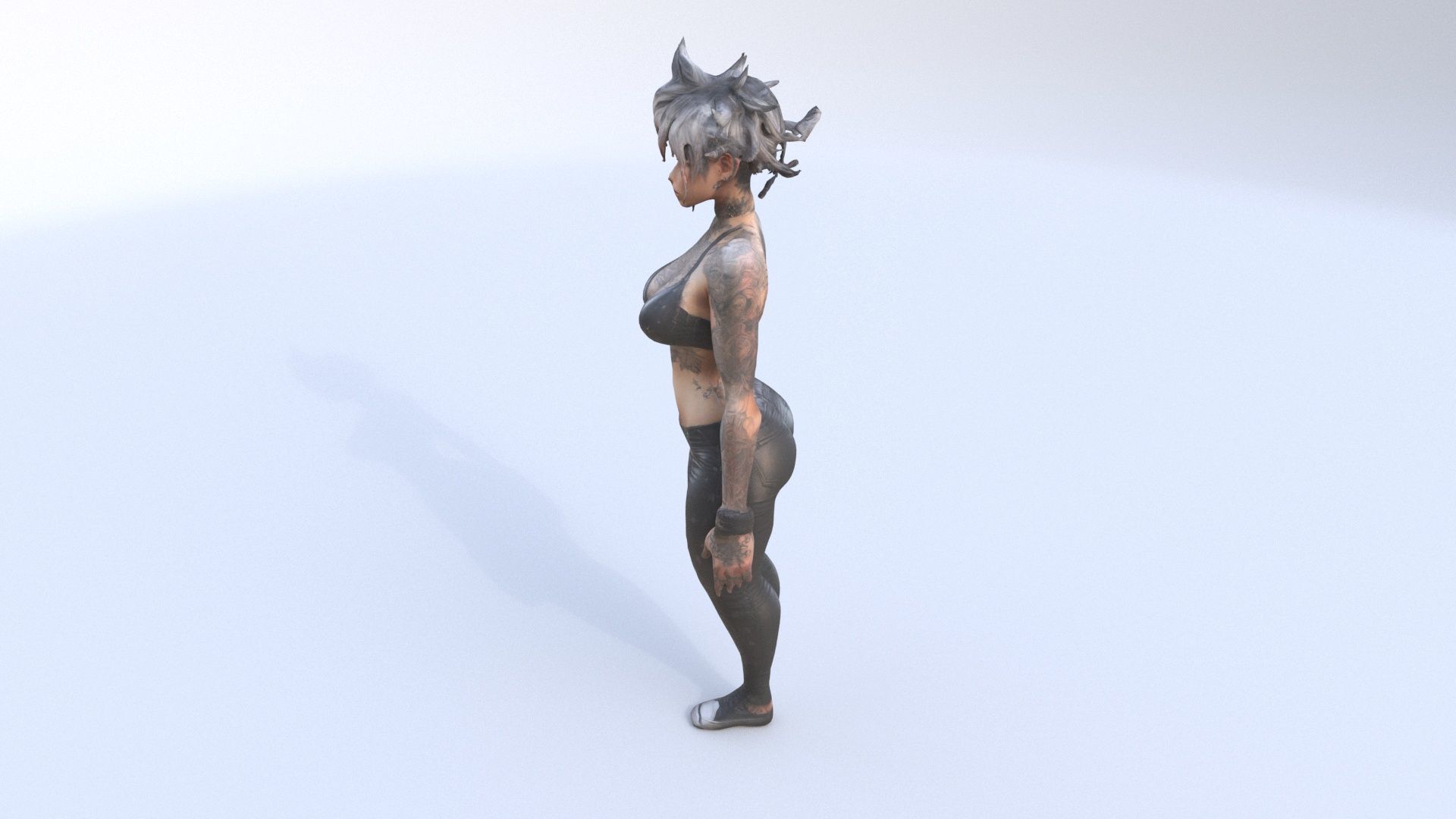 Punk Princess 3D model_2