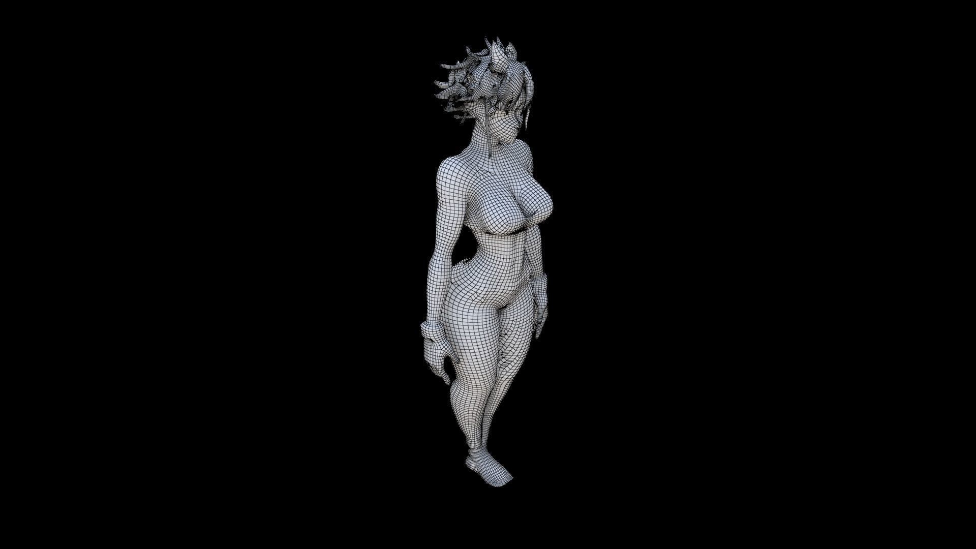 Punk Princess 3D model_5