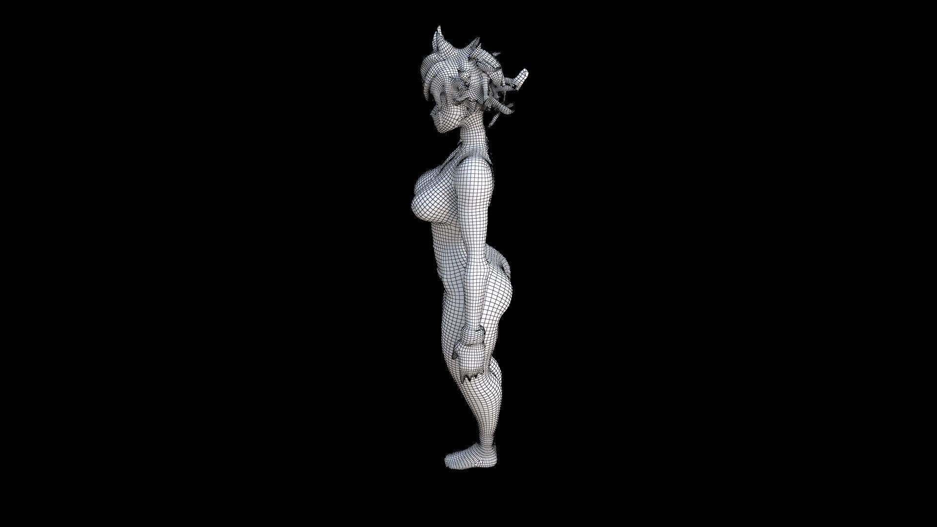 Punk Princess 3D model_7