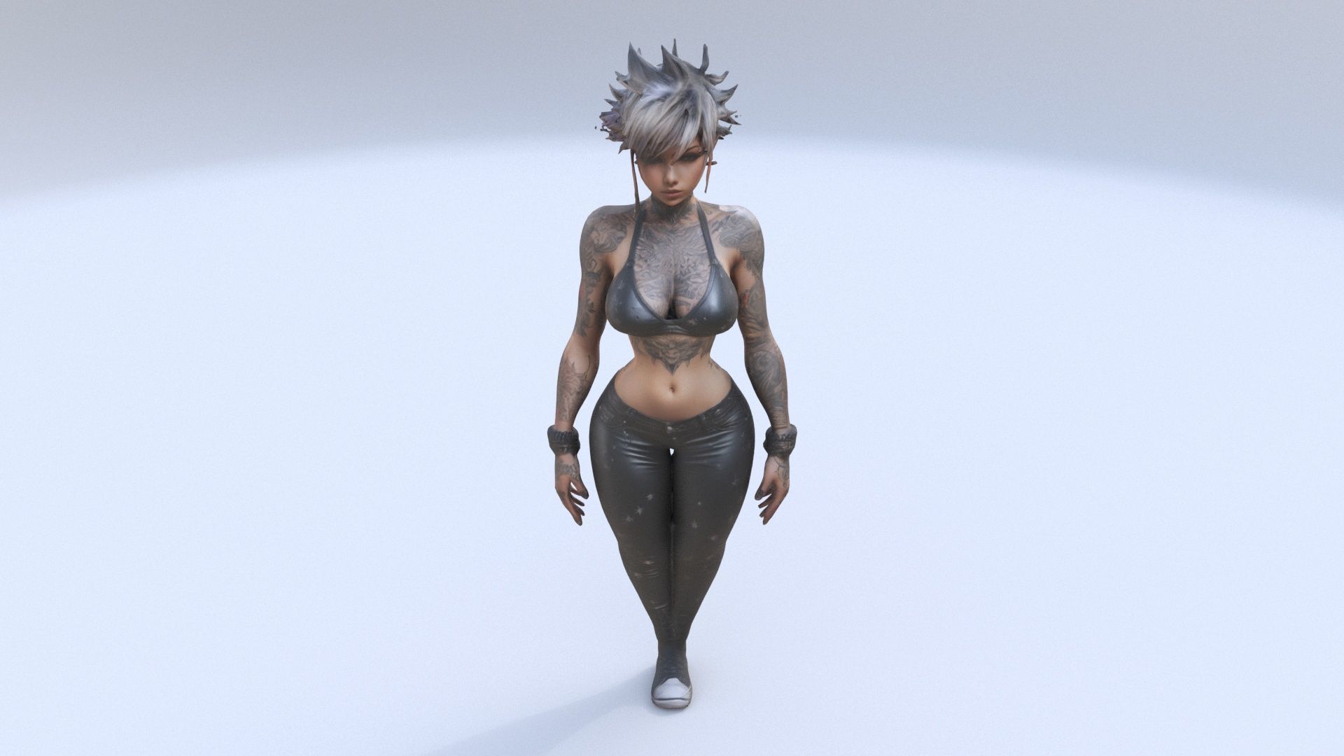 Punk Princess 3D model_1