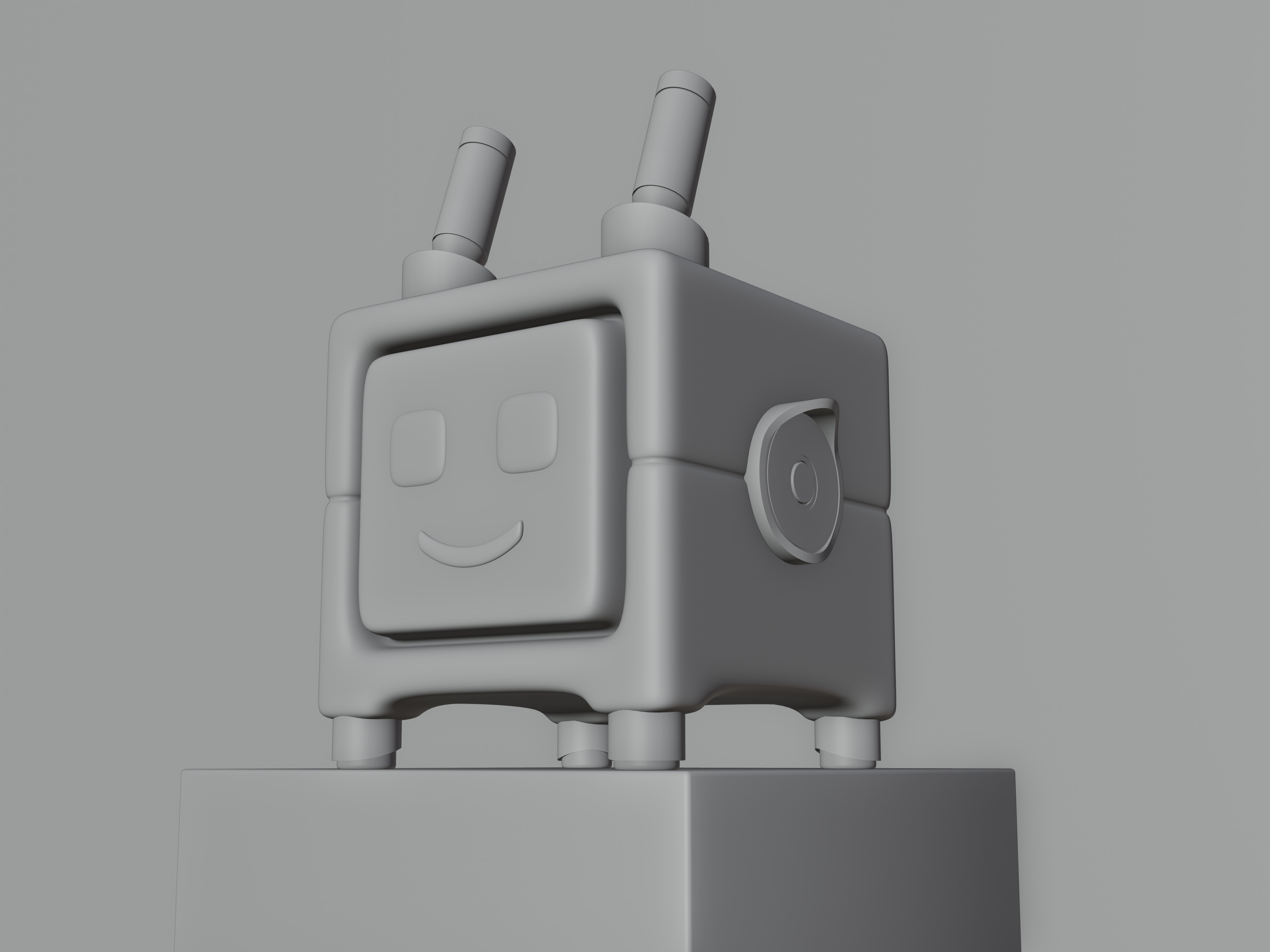 Cute Robot Low-poly 3D model Low-poly 3D model_7