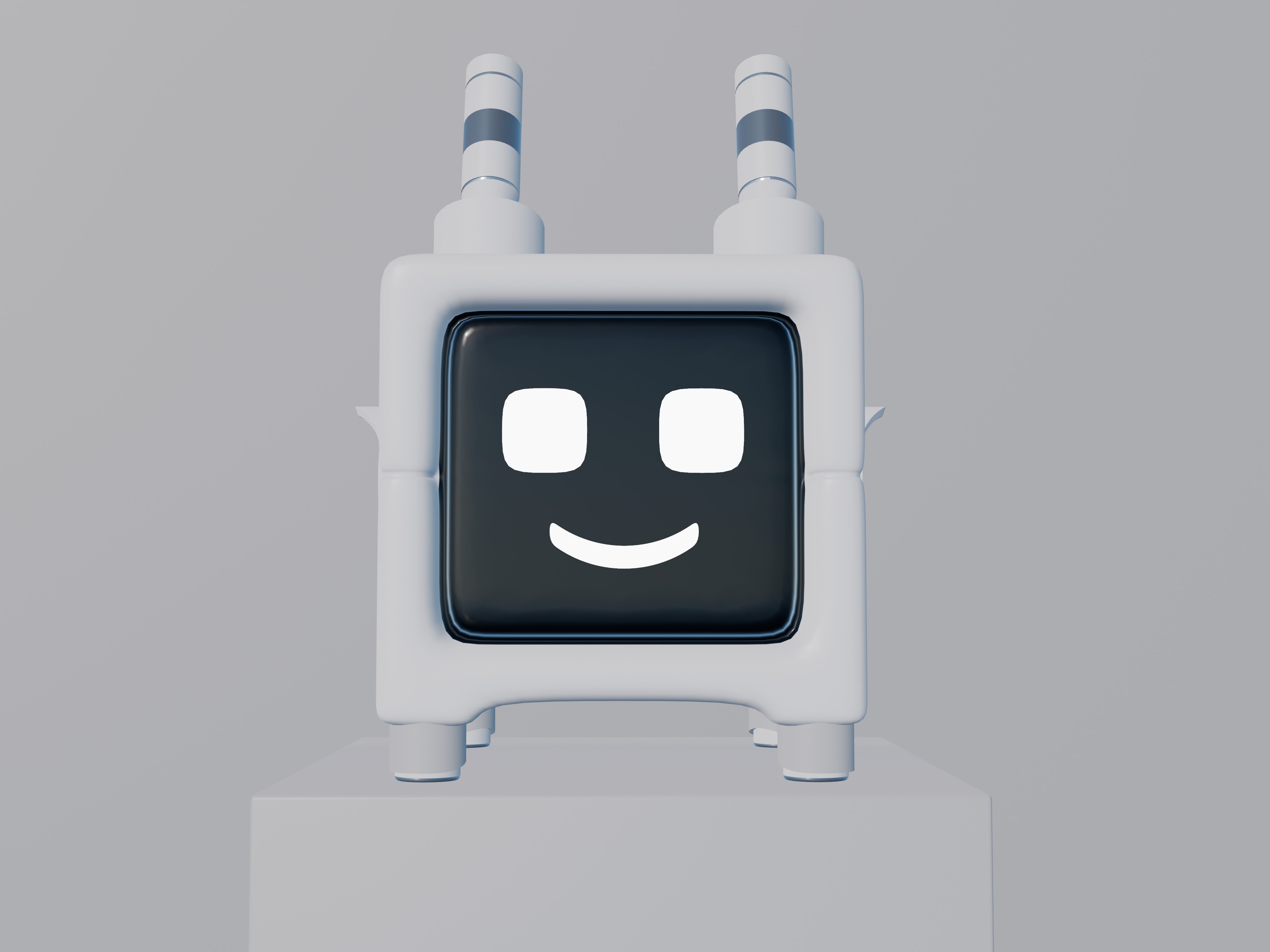 Cute Robot Low-poly 3D model Low-poly 3D model_2