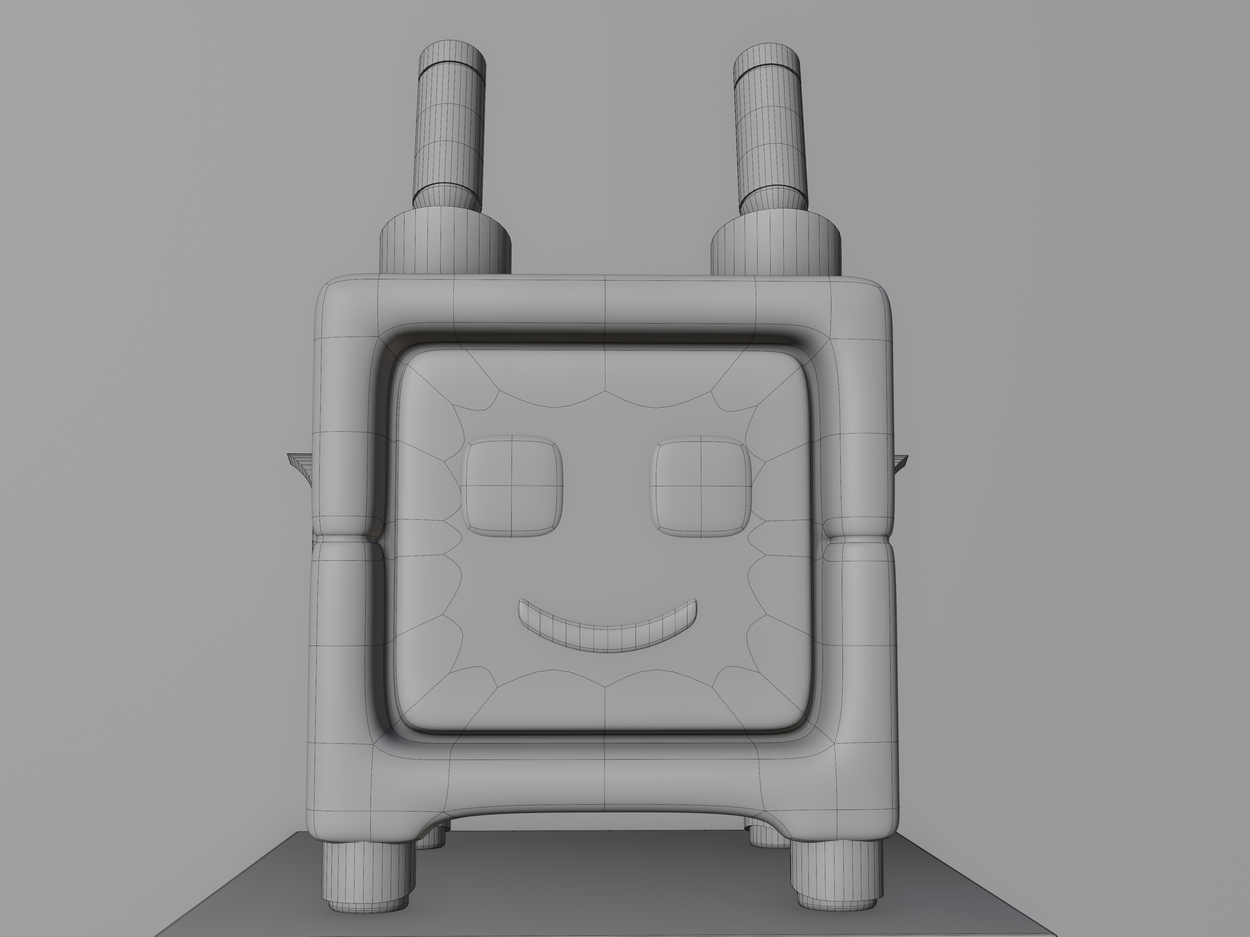 Cute Robot Low-poly 3D model Low-poly 3D model_4