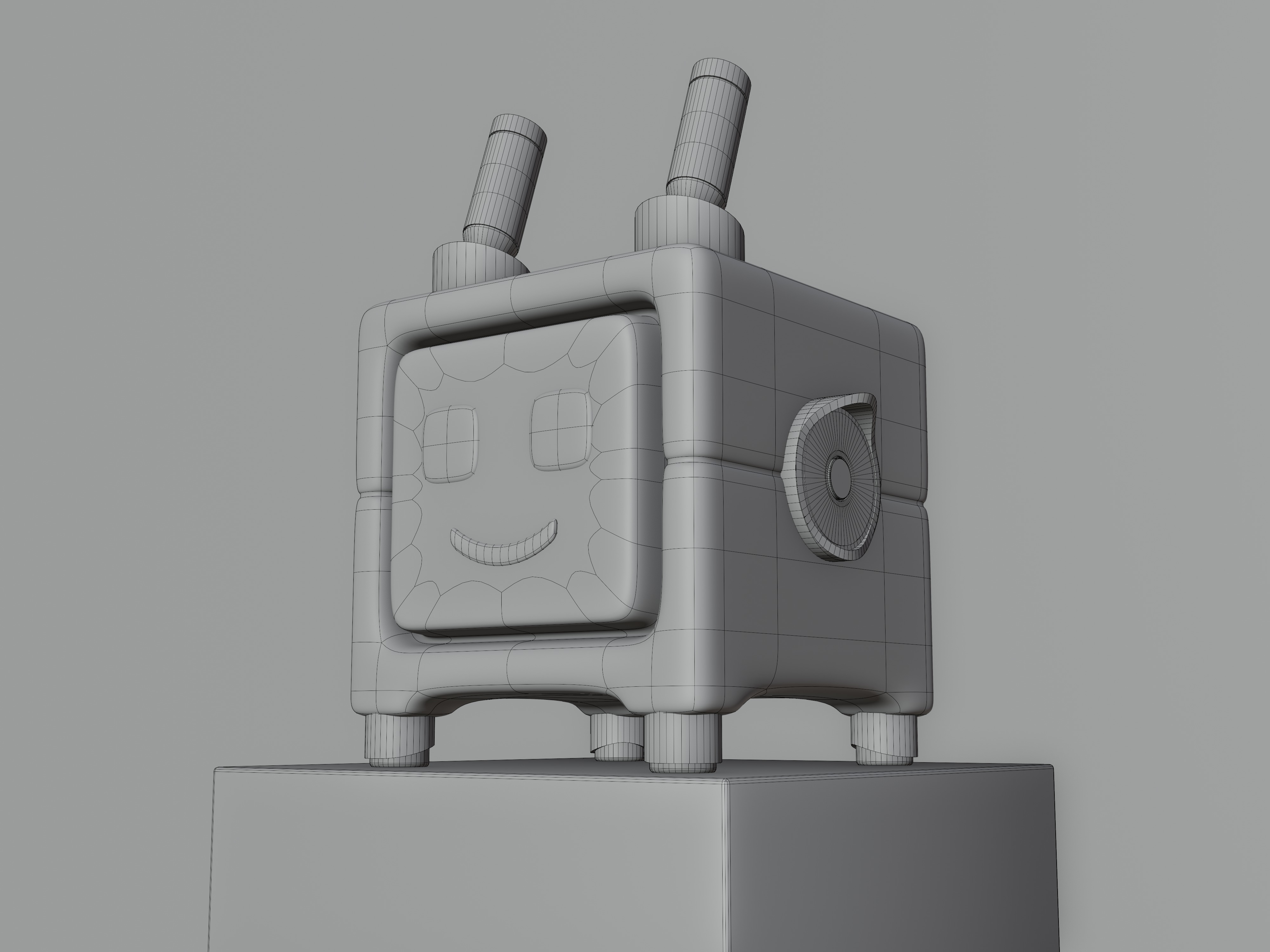 Cute Robot Low-poly 3D model Low-poly 3D model_9