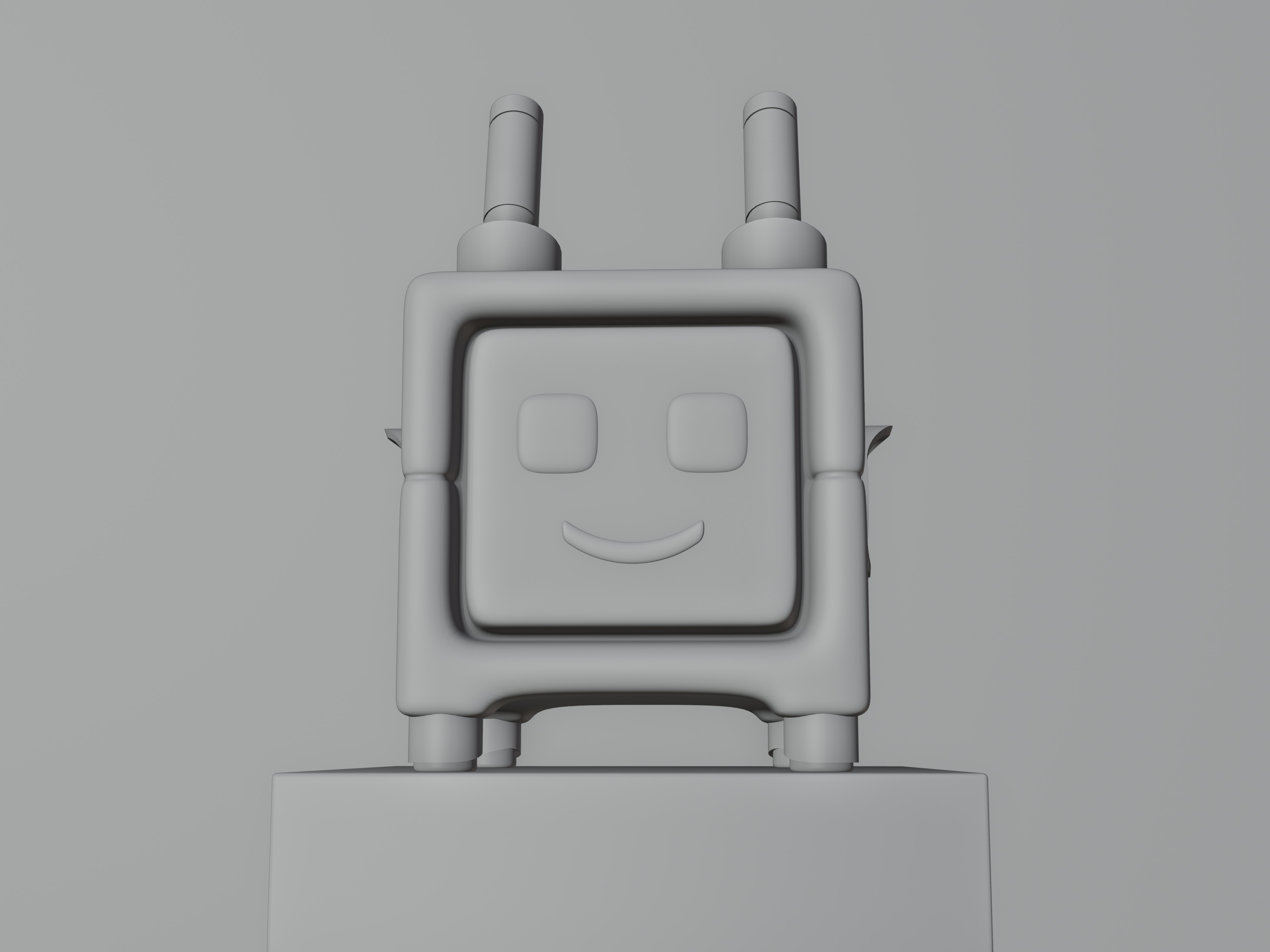 Cute Robot Low-poly 3D model Low-poly 3D model_6