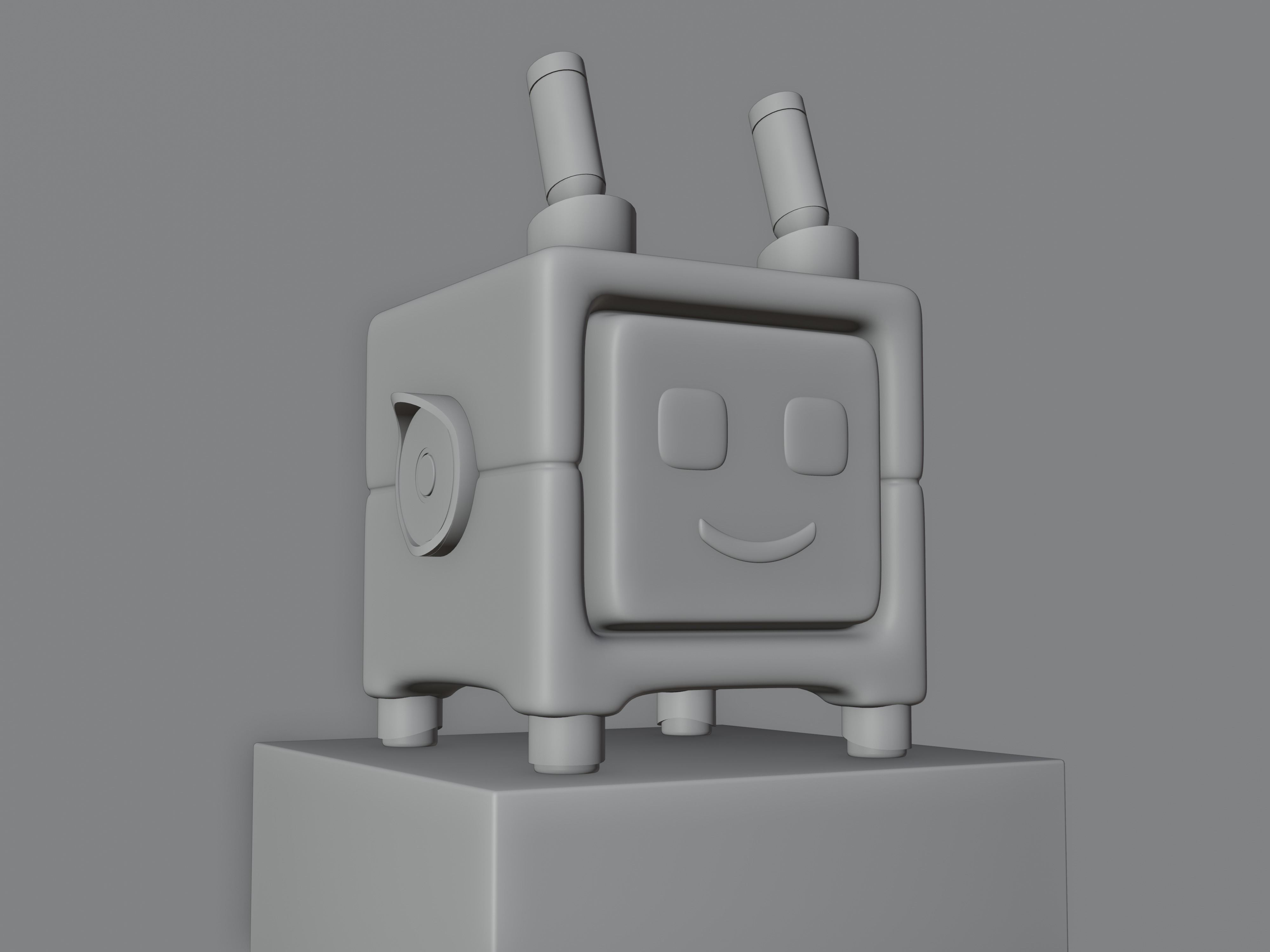 Cute Robot Low-poly 3D model Low-poly 3D model_5