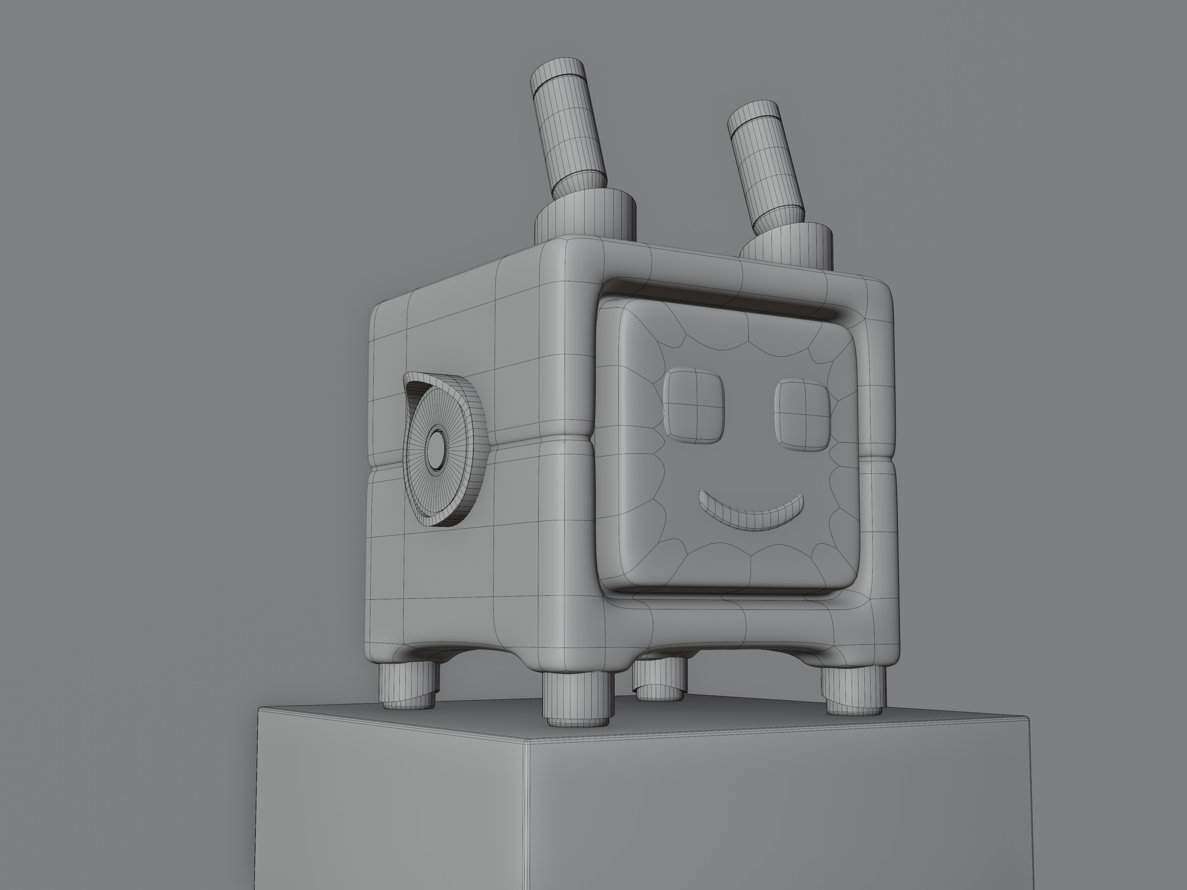 Cute Robot Low-poly 3D model Low-poly 3D model_8