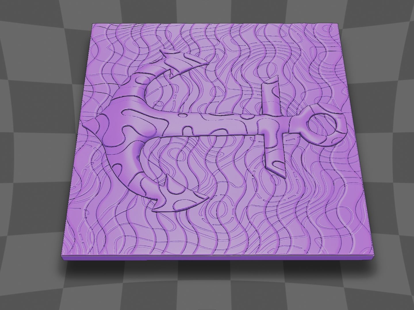 Anchor for CNC and 3D printing 3D print model_9