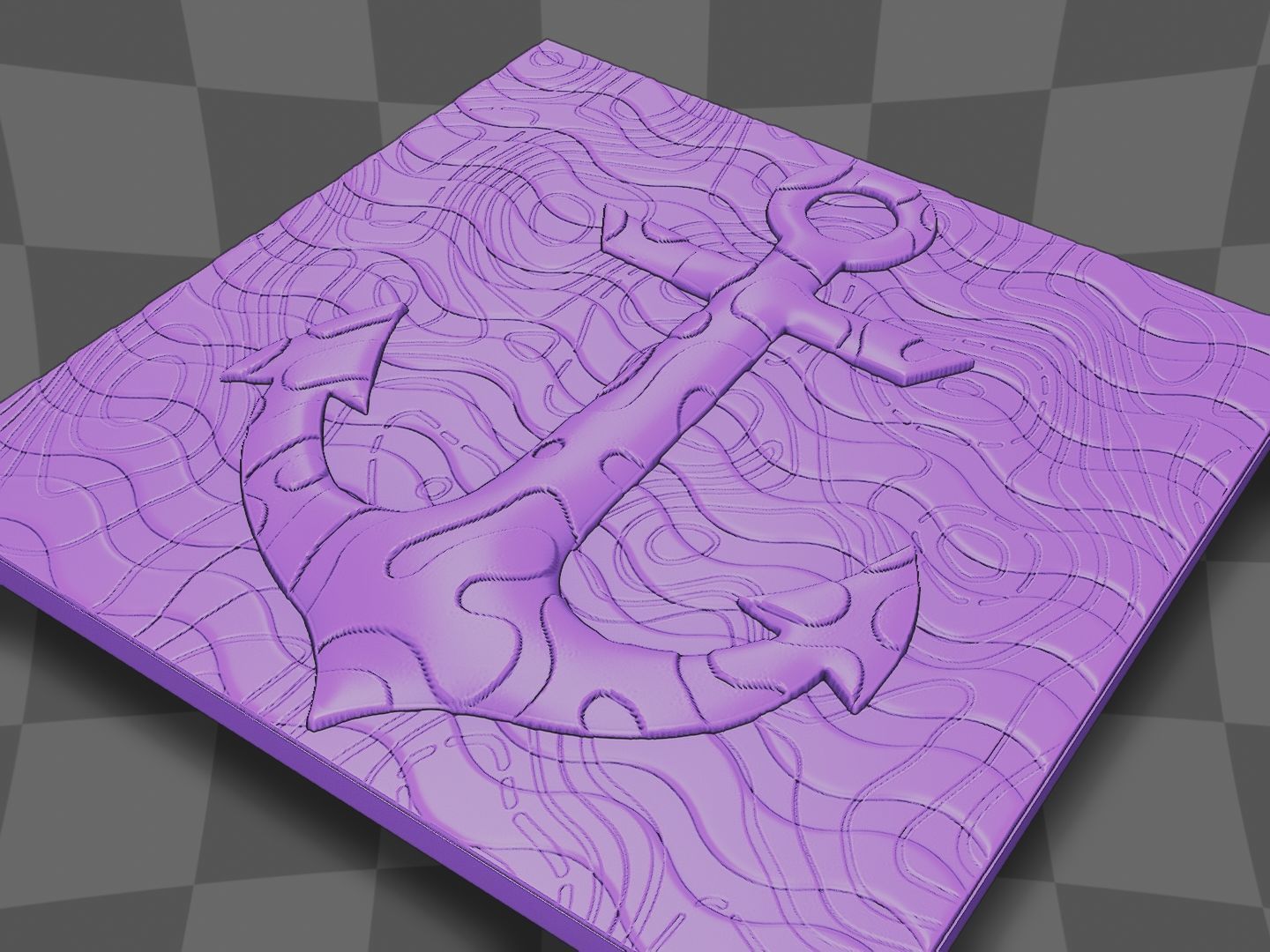 Anchor for CNC and 3D printing 3D print model_7