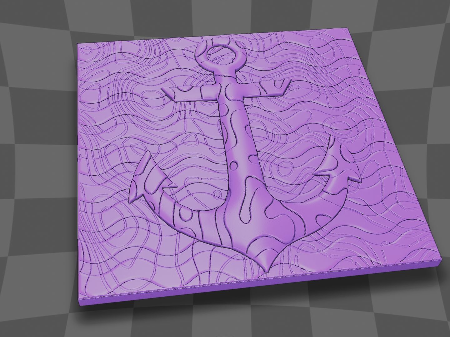 Anchor for CNC and 3D printing 3D print model_8