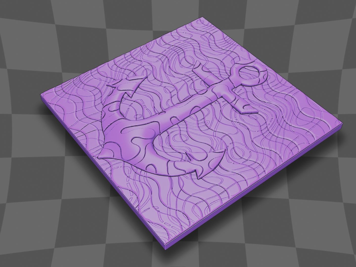 Anchor for CNC and 3D printing 3D print model_6