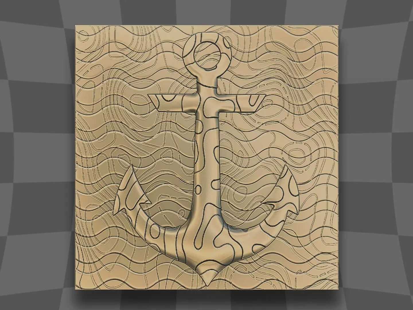 Anchor for CNC and 3D printing 3D print model_0