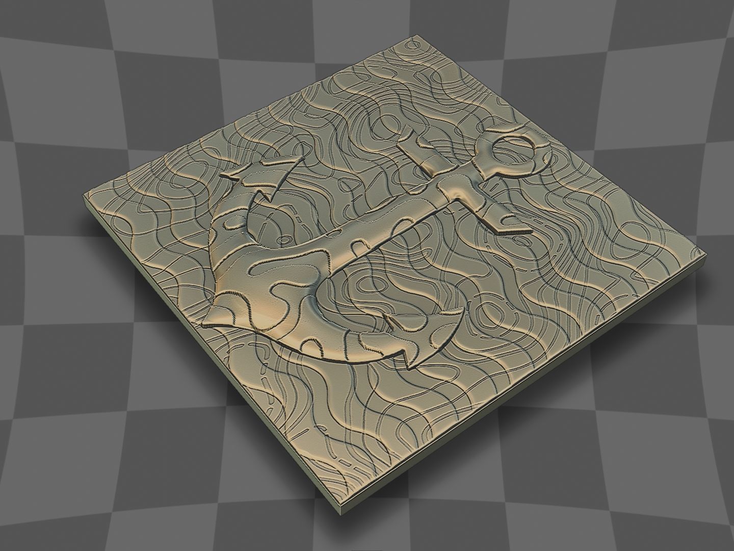 Anchor for CNC and 3D printing 3D print model_5