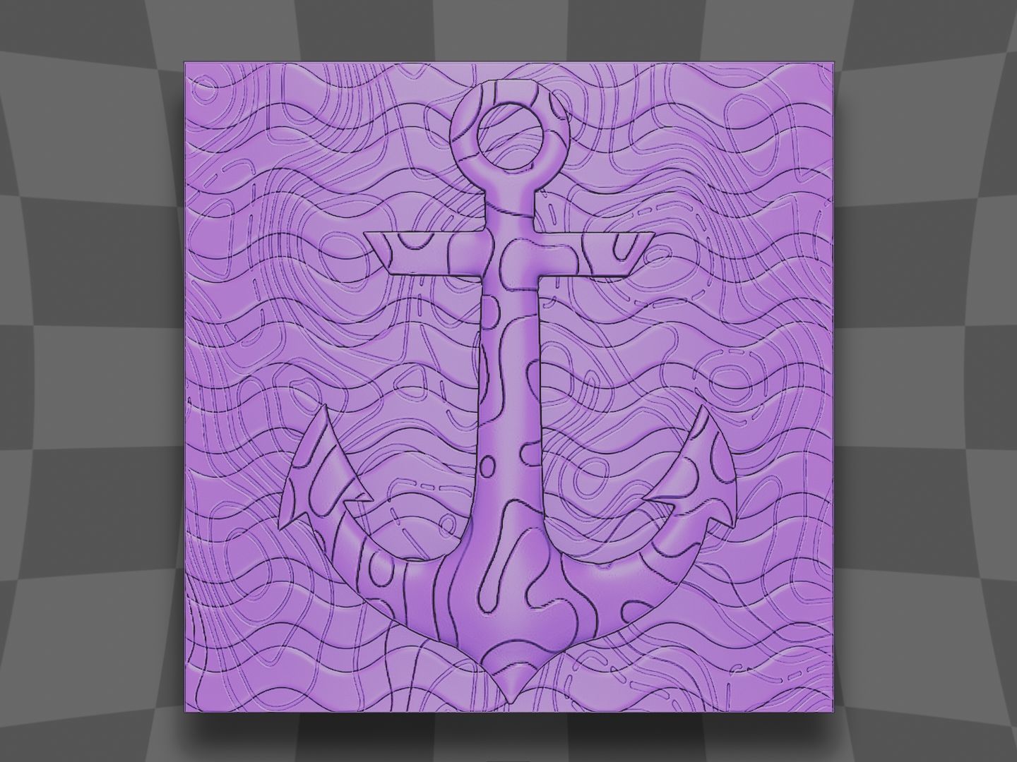 Anchor for CNC and 3D printing 3D print model_2