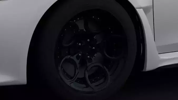 Rotiform ZRH Aftermarket Wheel Low-poly 3D model