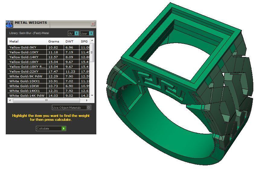 Signet Ring for Men 3D print model 3D print model_3