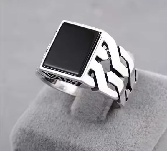 Signet Ring for Men 3D print model 3D print model_2