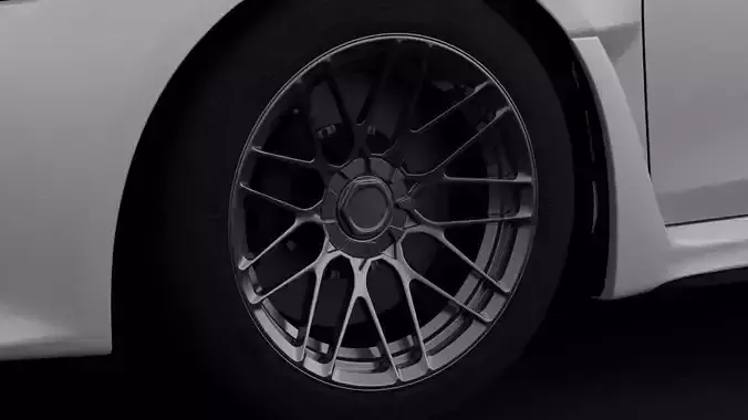 Rotiform RSE Aftermarket Wheel Low-poly 3D model