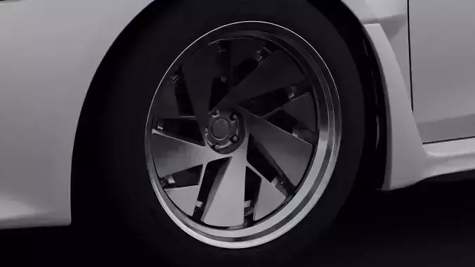 Rotiform RSC Aftermarket Wheel Low-poly 3D model