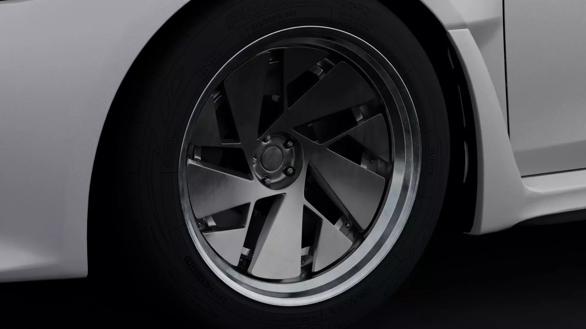 Rotiform RSC Aftermarket Wheel Low-poly 3D model