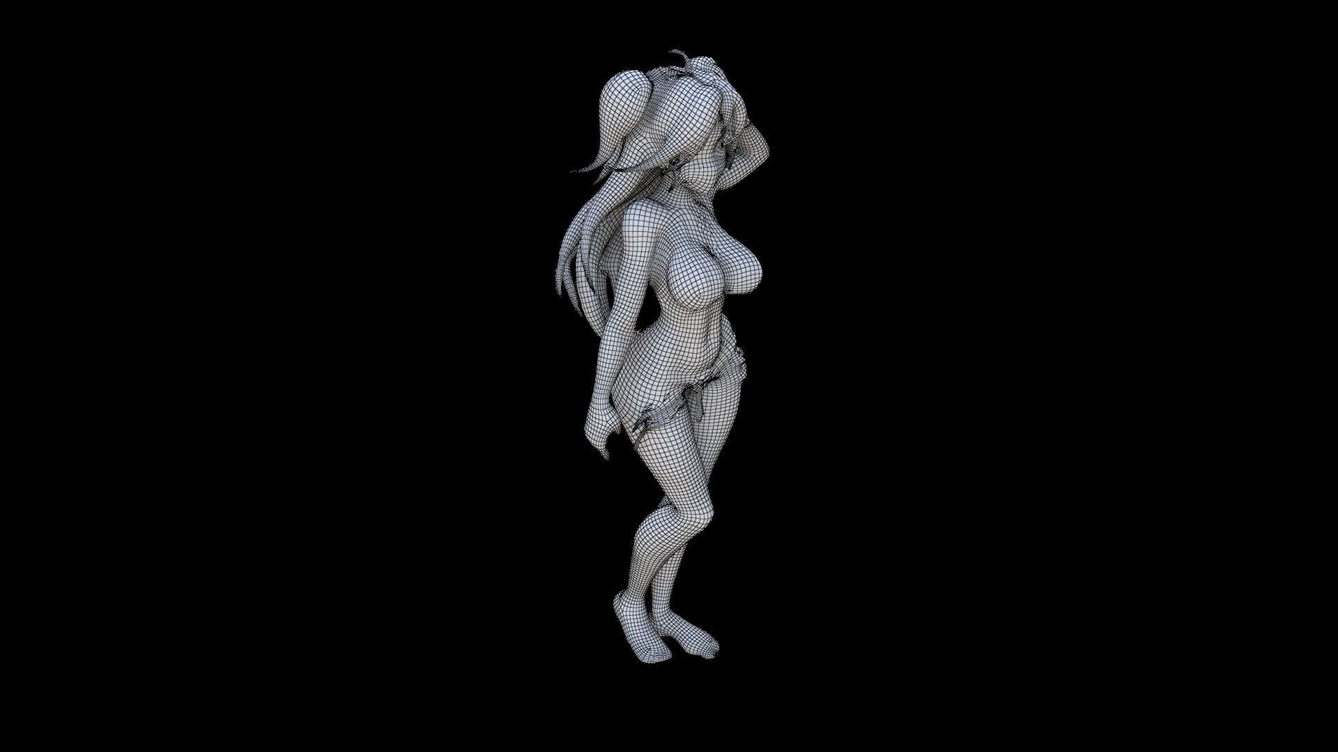 Surfer Girl 3D model_5