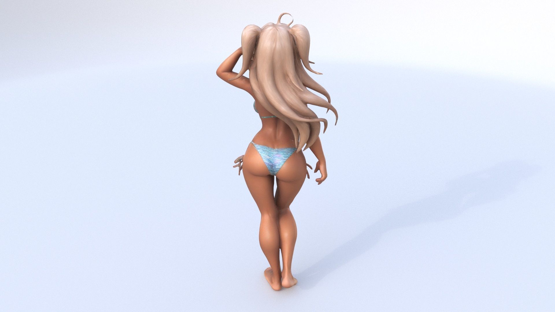 Surfer Girl 3D model_4