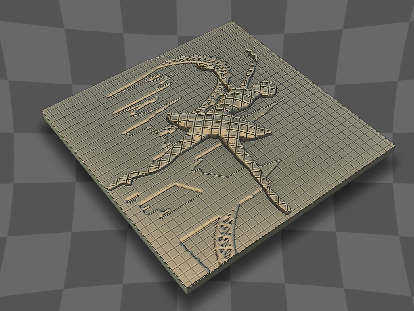 Ballet dancer for 3D printing or CNC 3D print model_6