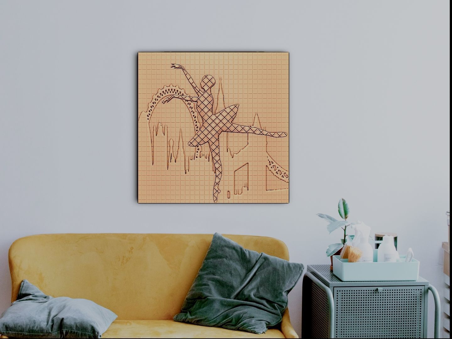 Ballet dancer for 3D printing or CNC 3D print model_3