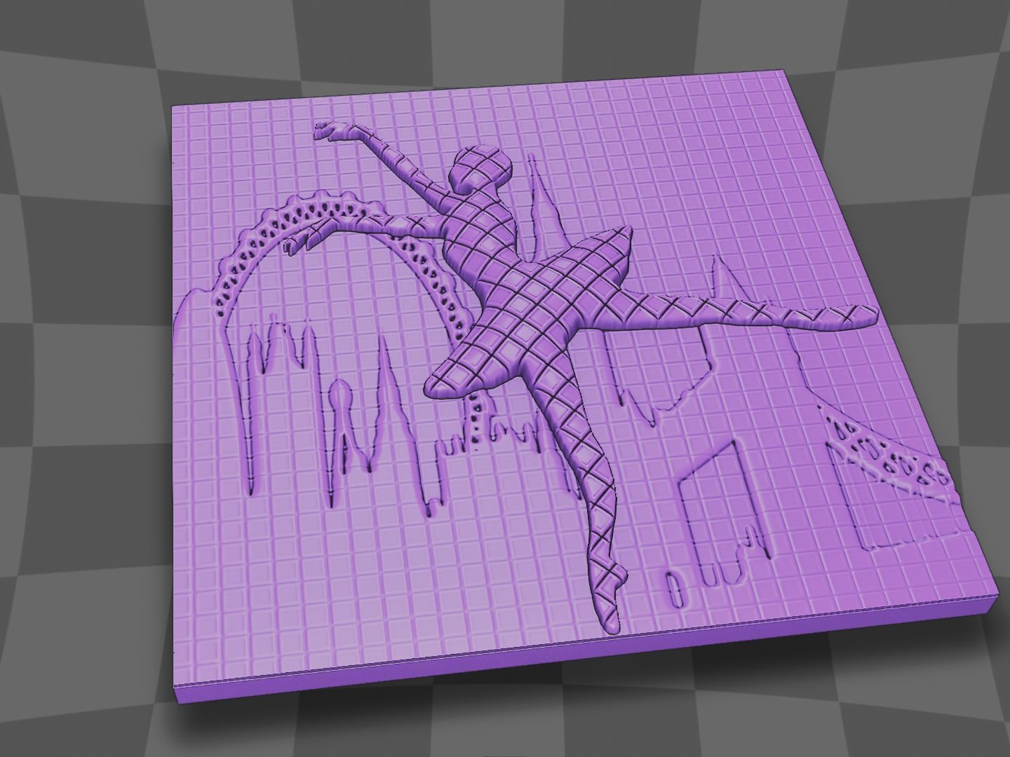 Ballet dancer for 3D printing or CNC 3D print model_9