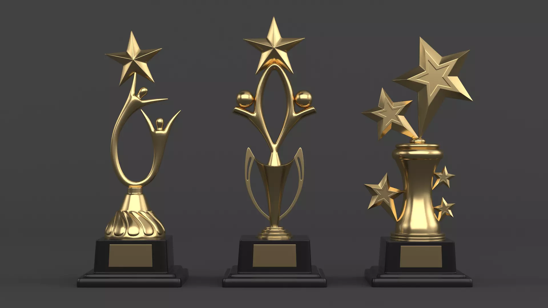 Trophy Cups 3D model_0