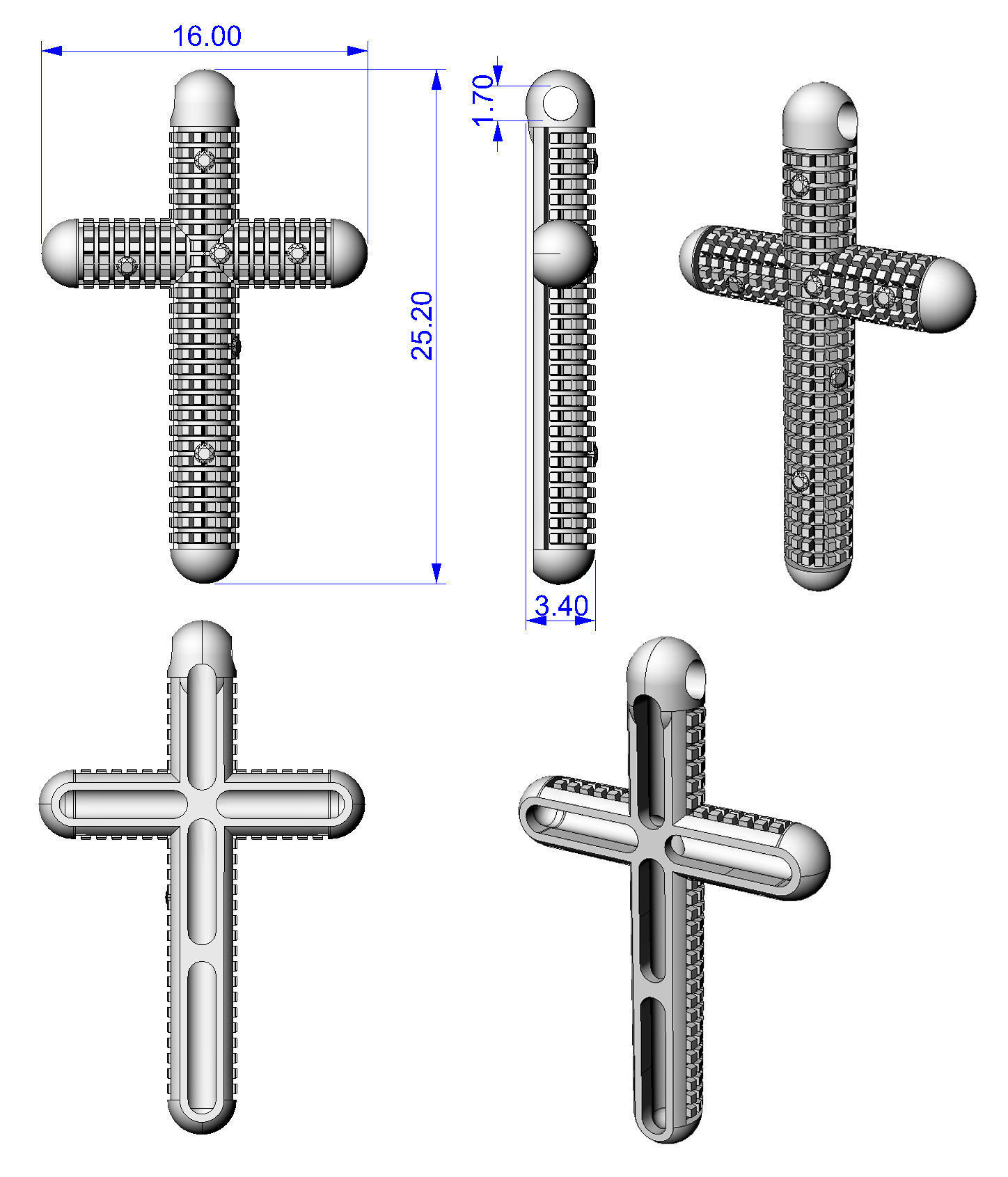 Cross Metropolitan 3D print model_9