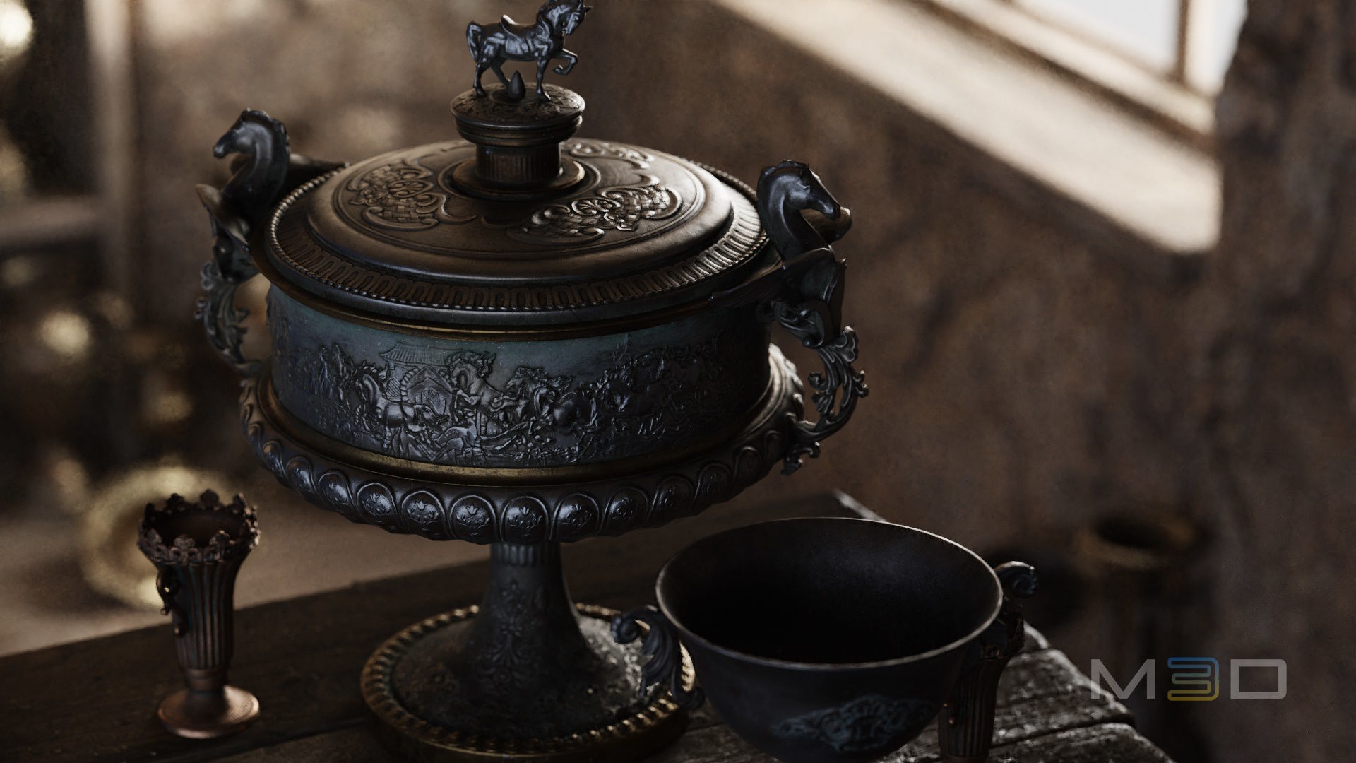 Old Vases Low-poly 3D model_5