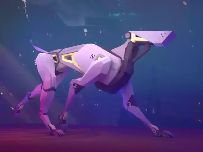 Dog robot 3D model
